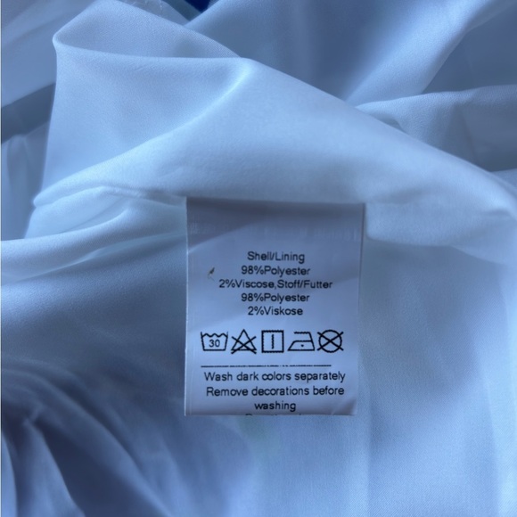 Blue Floral Midi Dress - Picture 6 of 6